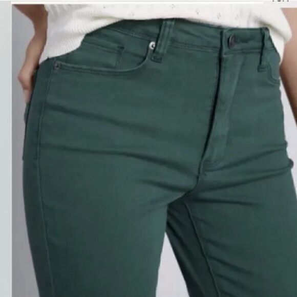 Madewell Skinny Skinny Dark Green Jeans Size 24 Modal Blend - Picture 3 of 8